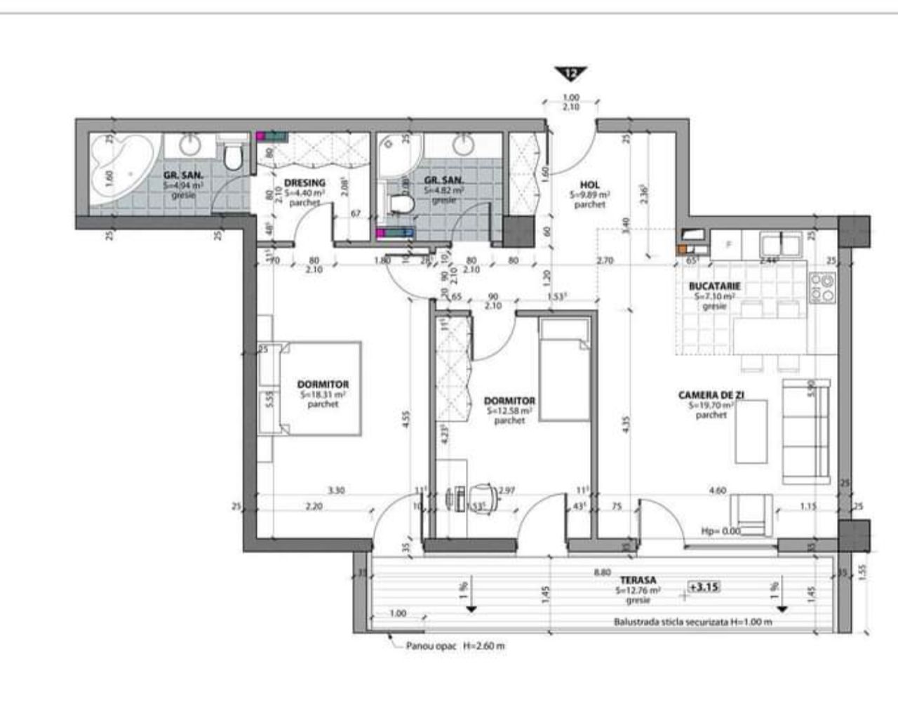 Apartamente finisate pe Calea Baciului - VÂNDUT INTEGRAL